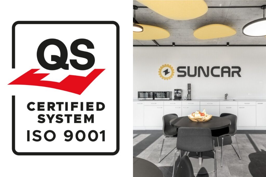 iso zertifizierung neues buero suncar ag